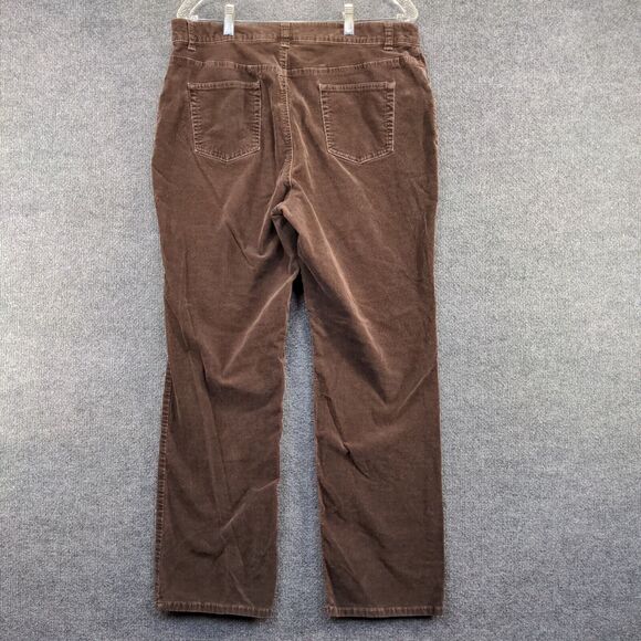 Charter Club Women's Corduroy Jeans Brown Plus Size 14 5-Pocket - Picture 5 of 10